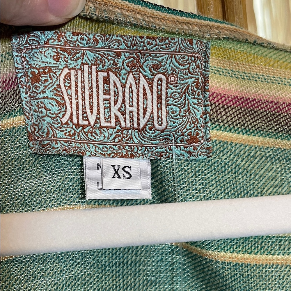 Silverado Striped Multicolor Top with Pom Pom Trim - Picture 2 of 6